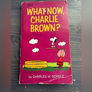 Vintage Snoopy cartoon book
What now Charlie Brown?